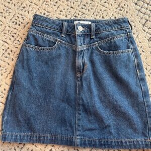 Hollister Classic Blue Denim Mini Skirt